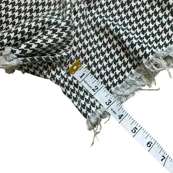 Rare - One of a Kind Vintage - Houndstooth Denim Cutoffs - Picture 6 of 11